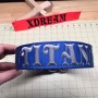 2 inch embroidered collar titan