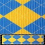 Blue and Yellow Argyle