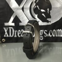 1" Latigo Leather Collar Deerskin Lined