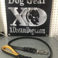 Braided Latigo Leather Lead Deerskin Lined Handle