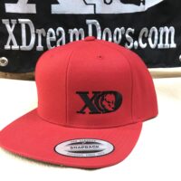 XD Flatbill Snapback Red and Black