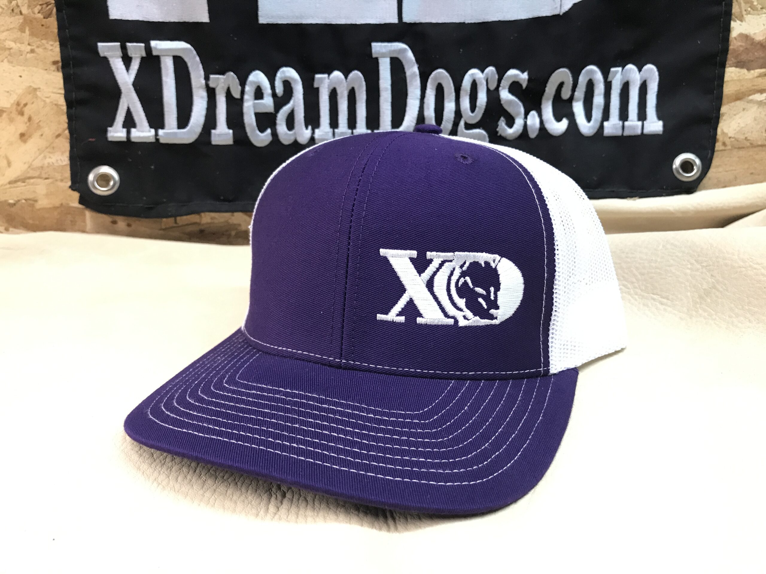 XD Trucker Snapback Purple and White