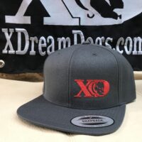 XD Flatbill Snapback Grey and Red