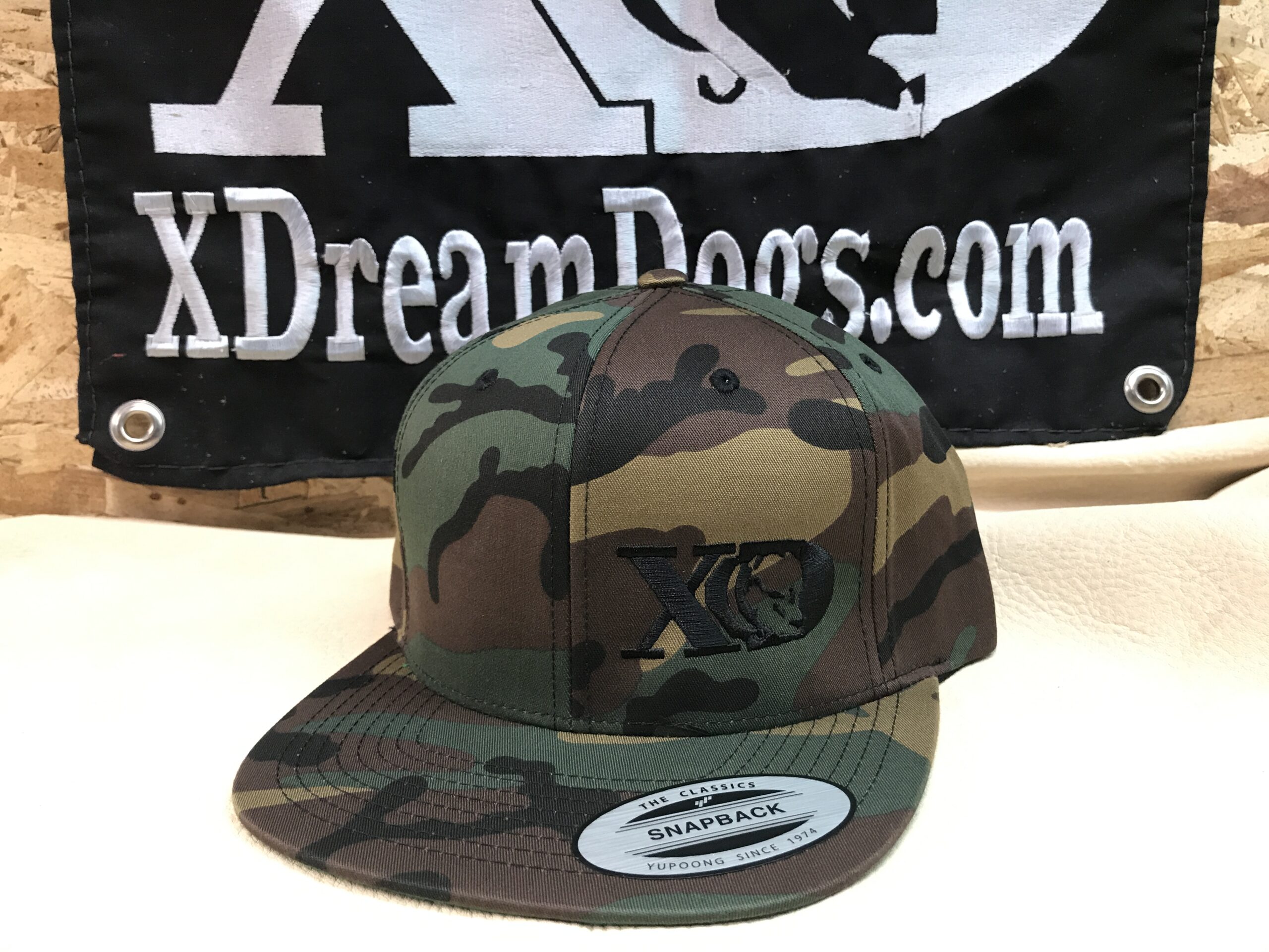 XD Flatbill Snapback Camo and Black