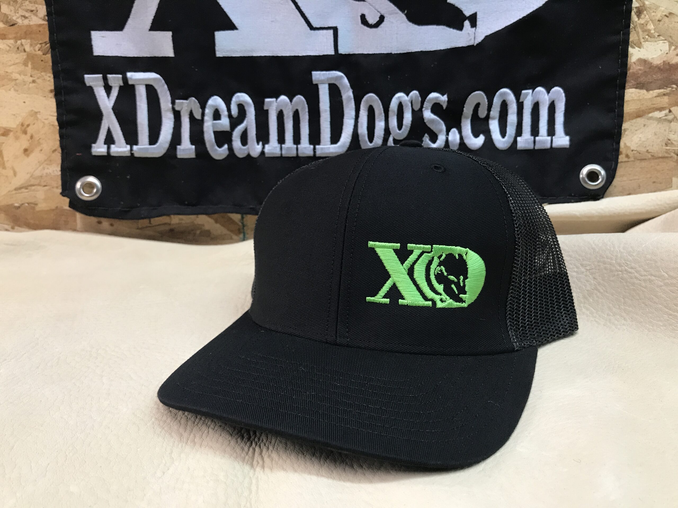 XD Trucker Snapback Black and Hot Green