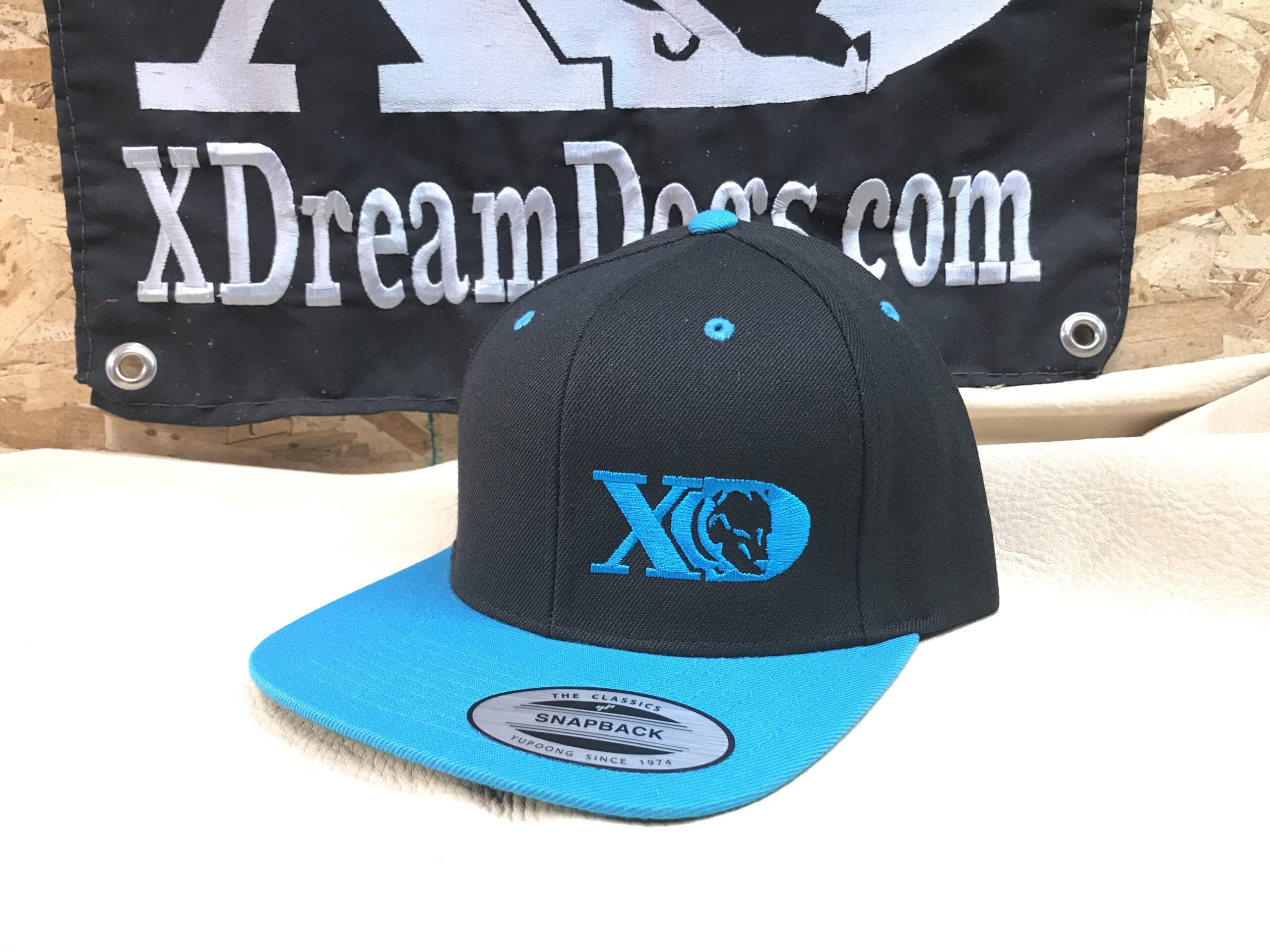 XD Flatbill Snapback Black and and Teal