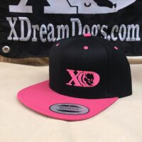 XD Flatbill Snapback Black and Hot Pink