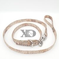 1" Nylon Collar/Lead Set- Single Ply Digital Camo Desert, Black Stitch, Neck Size 19-23"