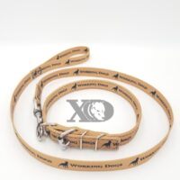 1" Nylon Collar/Lead Set- Single Ply Working Dogs, Black Stitch, Neck Size 19-23"