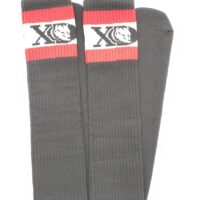 XD Retro Black Red Striped Socks