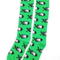 XD Hot Green Logo Socks