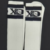 XD Retro White Black Striped Socks