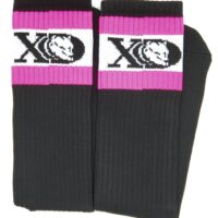 XD Retro Black Hot Pink Striped Socks