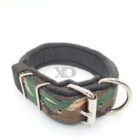 1.5" Fleece-Lined Collar, OP Camo Outer, Brown Inner, Black Fleece, Black Stitch, Neck Size 15-20"