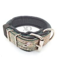 1.5" Fleece-Lined Collar, Camouflage Outer, Black Inner, Black Fleece, Black Stitch, Neck Size 15-20"