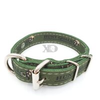1" Wide Hunt Goals Collar, Grey Stitch, Neck Size 10-14"