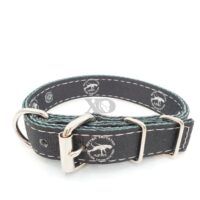 1" Wide Often Imitated Never Duplicated Collar, Grey Stitch, Neck Size 11-15"
