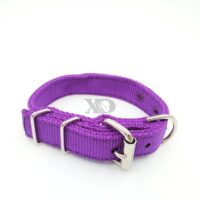 1" Wide Collar, Purple with Black Stitch, Neck Size 9-13"