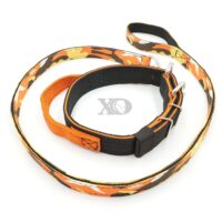 1.5" Nylon Collar/Lead Set- Black Outer, Pumpkin Inner Collar with Pumpkin Handle, OP Orange Camo Outer, Black Inner Lead, Black Stitch, Neck Size 18-23"
