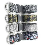 1.5" Quick Release Nylon Collars, Size Medium, Powder-Coated
