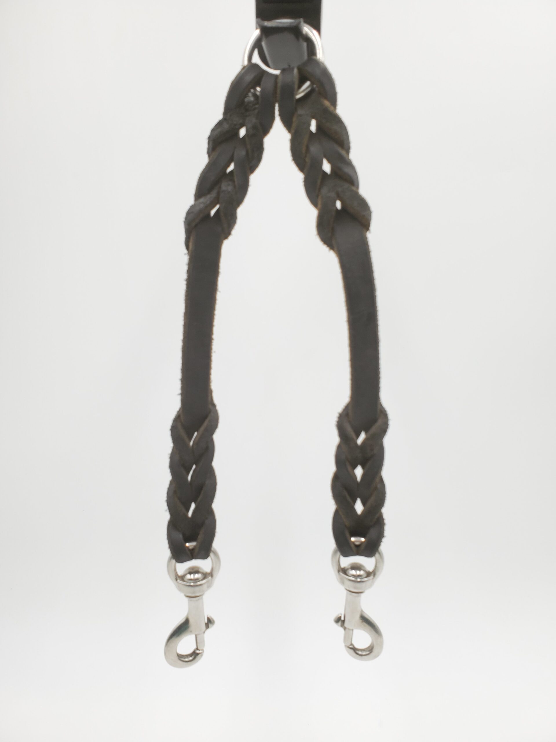 Custom Braided Latigo Leather Lead Splitters