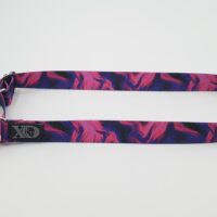 1" Wide Nylon Martingale, Liquid Hot Pink, Stainless Steel Hardware, Size Large