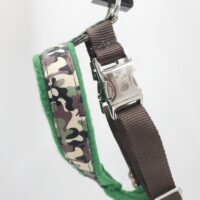 1" Nylon Fleece-Lined Harness, OP Camo, Forest Green Fleece, Size XXS