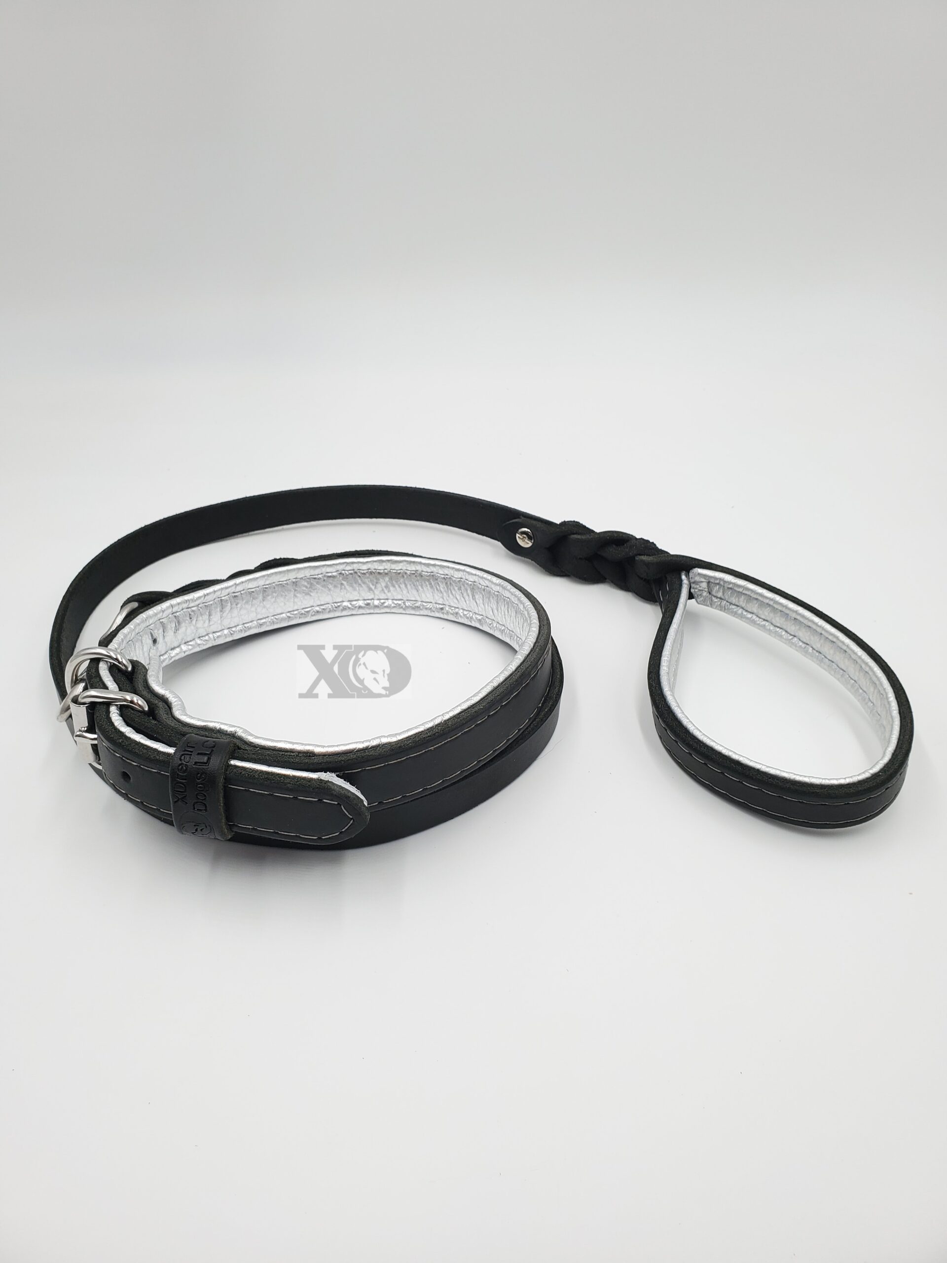 1.5" Latigo Leather Collar Deerskin Lined - Image 6