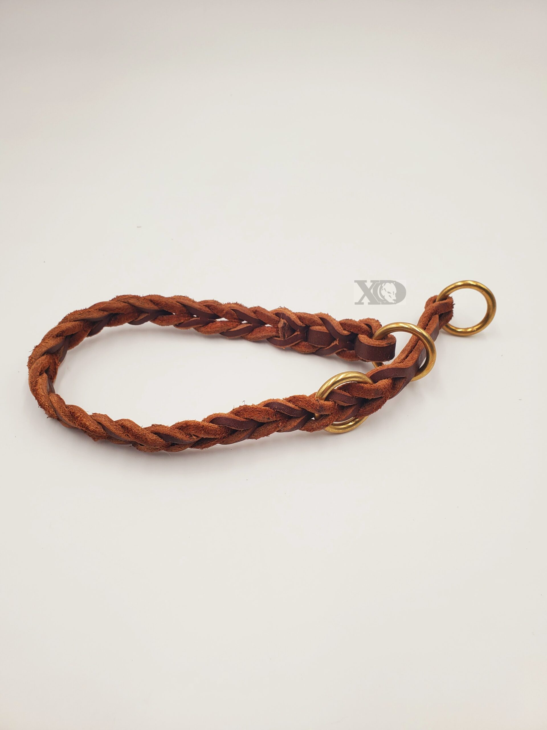 Custom Braided Latigo Leather Choker/Slip Collar - Image 4