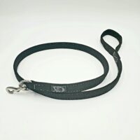 5 Ft. Nylon Lead - Black Outer, Black Inner, White Thread, Stainless Steel