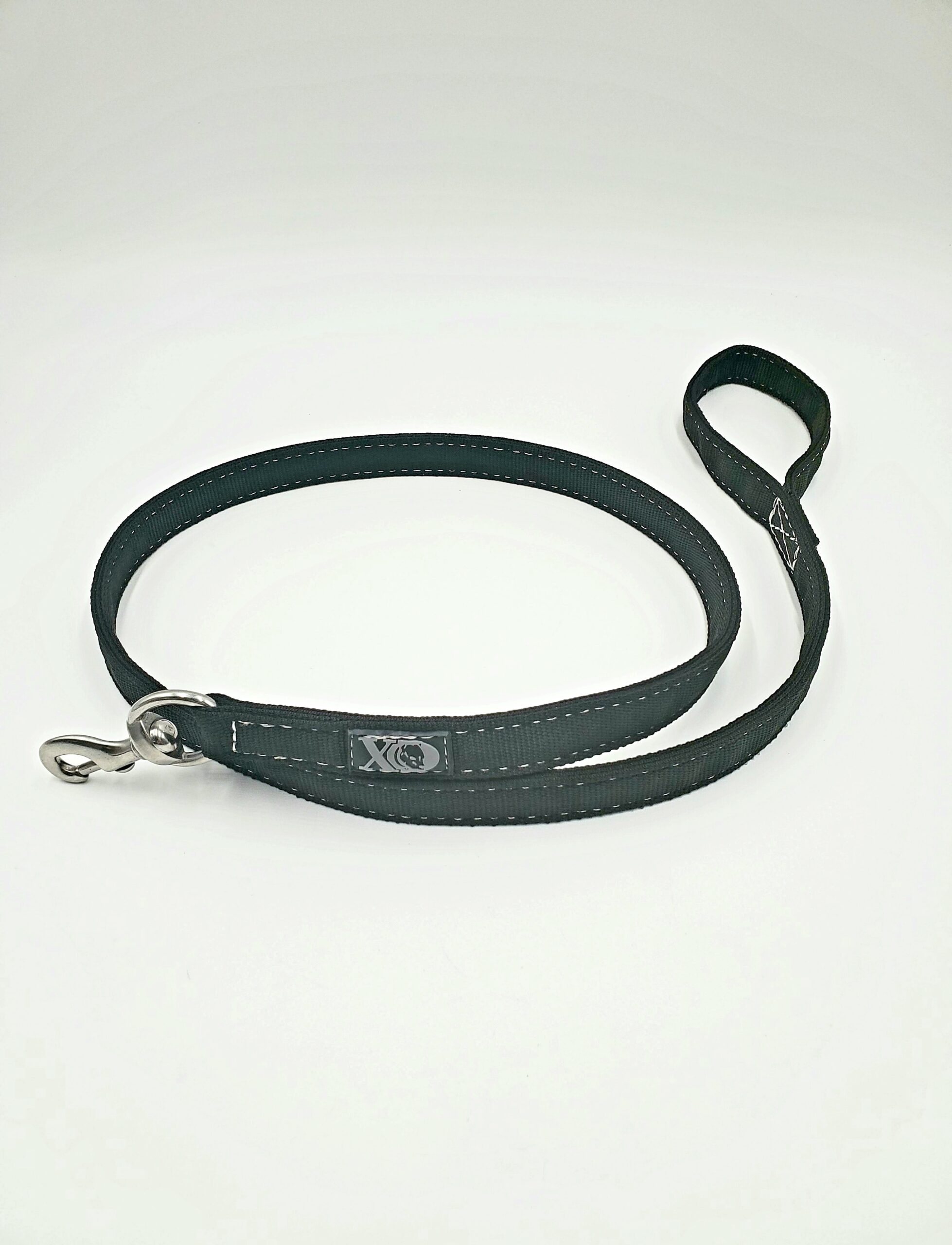 5 Ft. Nylon Lead - Black Outer, Black Inner, White Thread, Stainless Steel