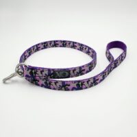 4 Ft. Nylon Lead - OP Camo Purple Outer, Purple Inner, Black Thread, Stainless Steel