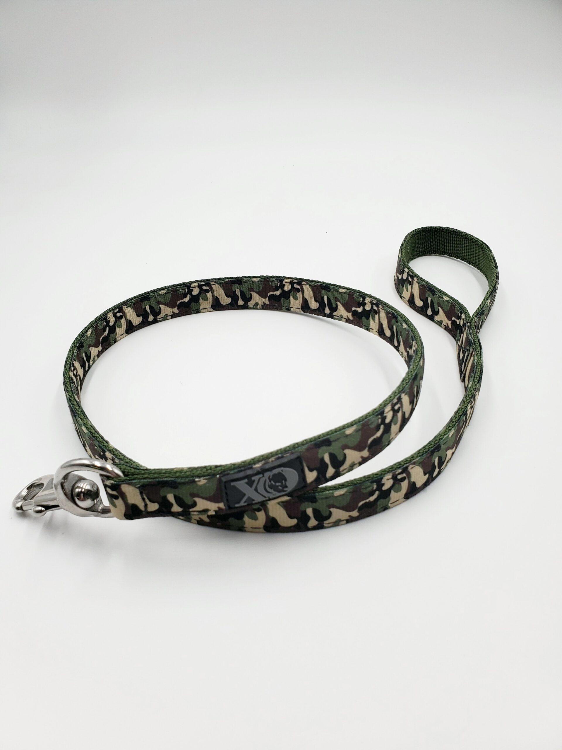 4 Ft. Nylon Lead - OP Camo Outer, Forest Green Inner, Black Thread, Stainless Steel
