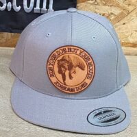 Light Grey flat bill snap back